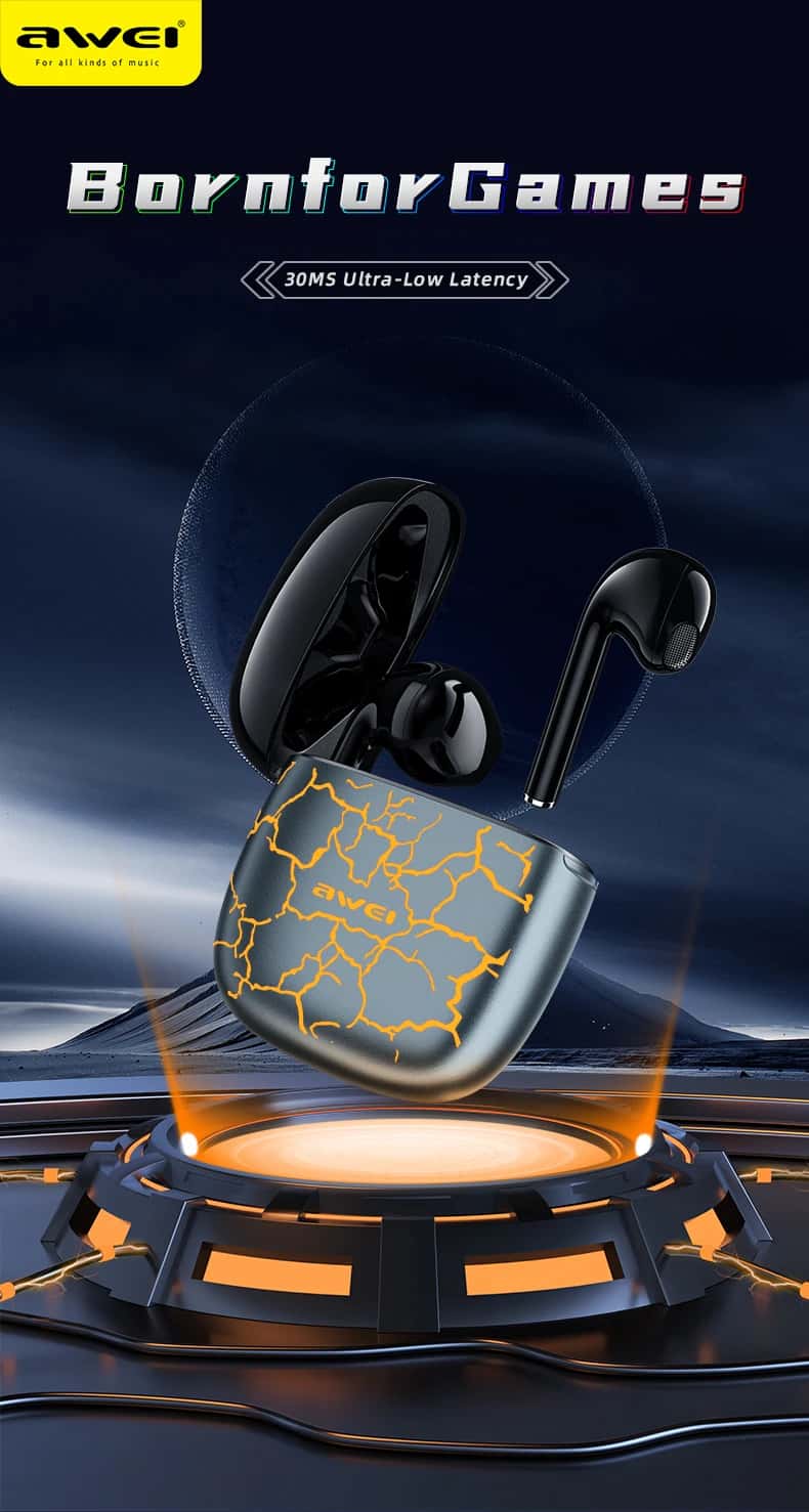 Awei T28 Pro RGB Gaming Earbuds