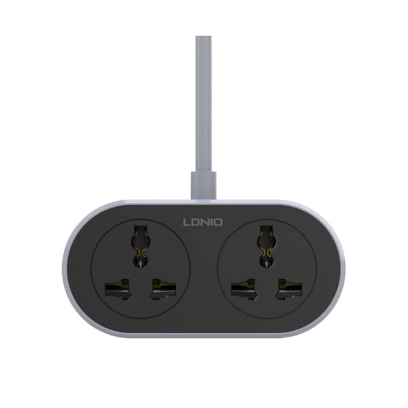 LDNIO SC2018-(5M) UNIVERSAL 2 OUTLET EXTENSION CORD