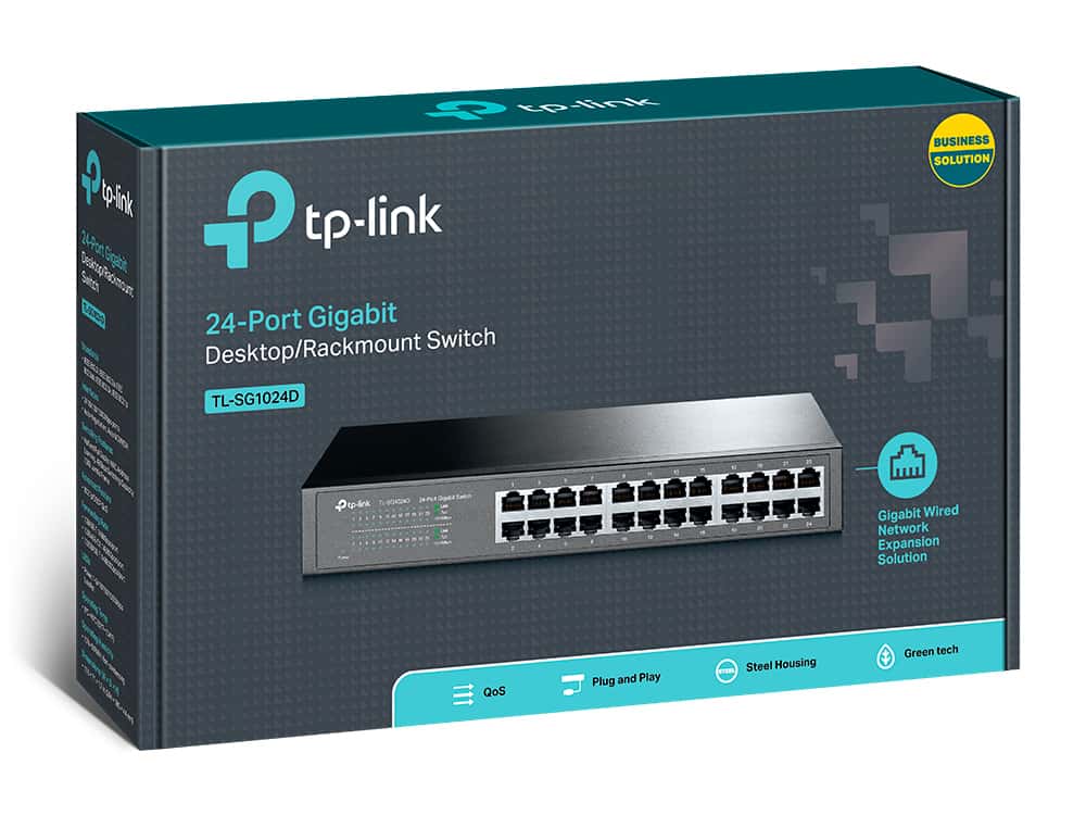 TP-Link TL-SG1024D 24-Port Gigabit Rackmount Switch