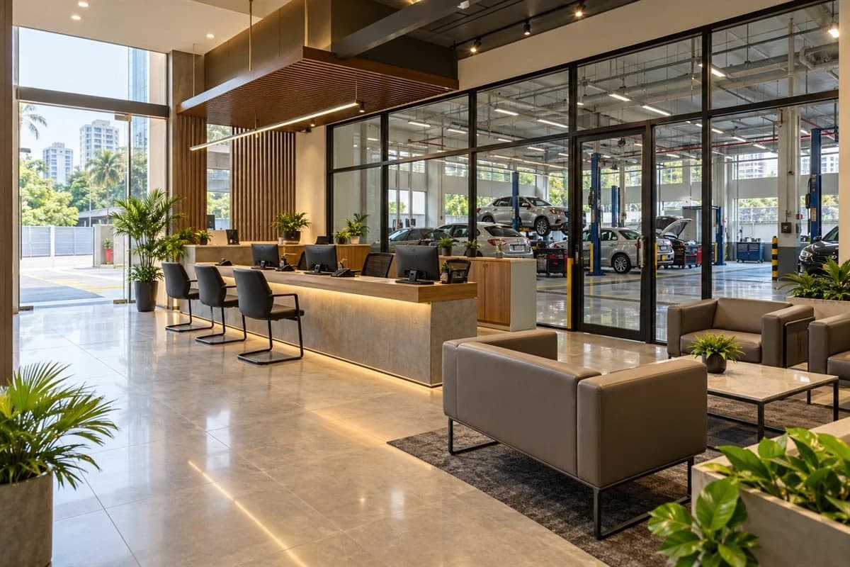 Car Service Center & Automotive Workshop Interior Design in Bangladesh image 2