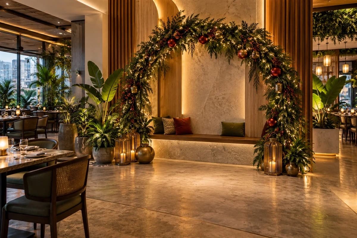 Christmas Restaurant Interior Design in Bangladesh image 4