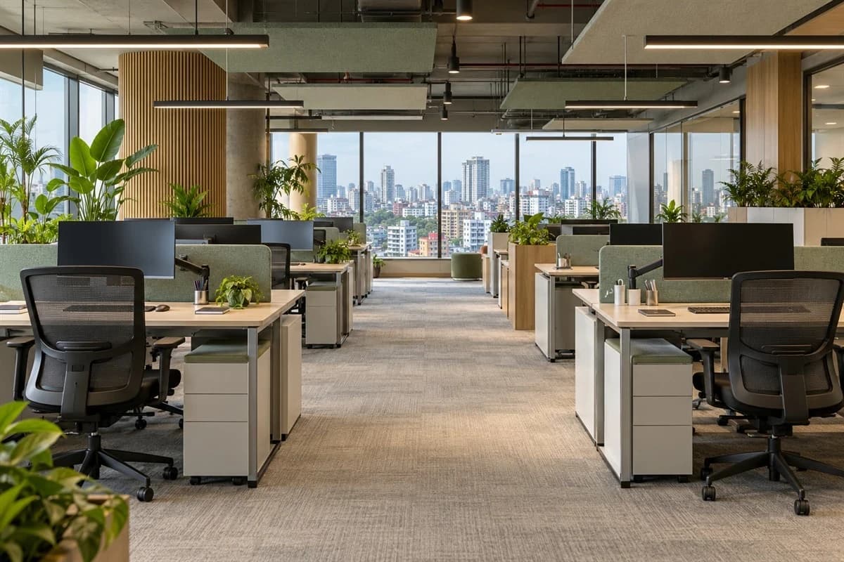 Commercial Office Workspace Interior Design in Bangladesh image 3