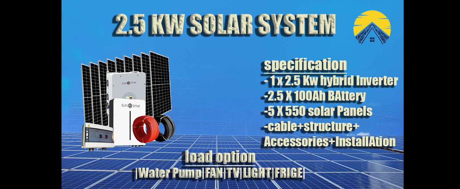2.5 kw solar system
