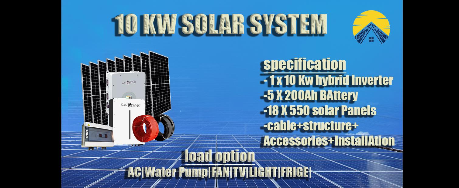 10 kw solar system