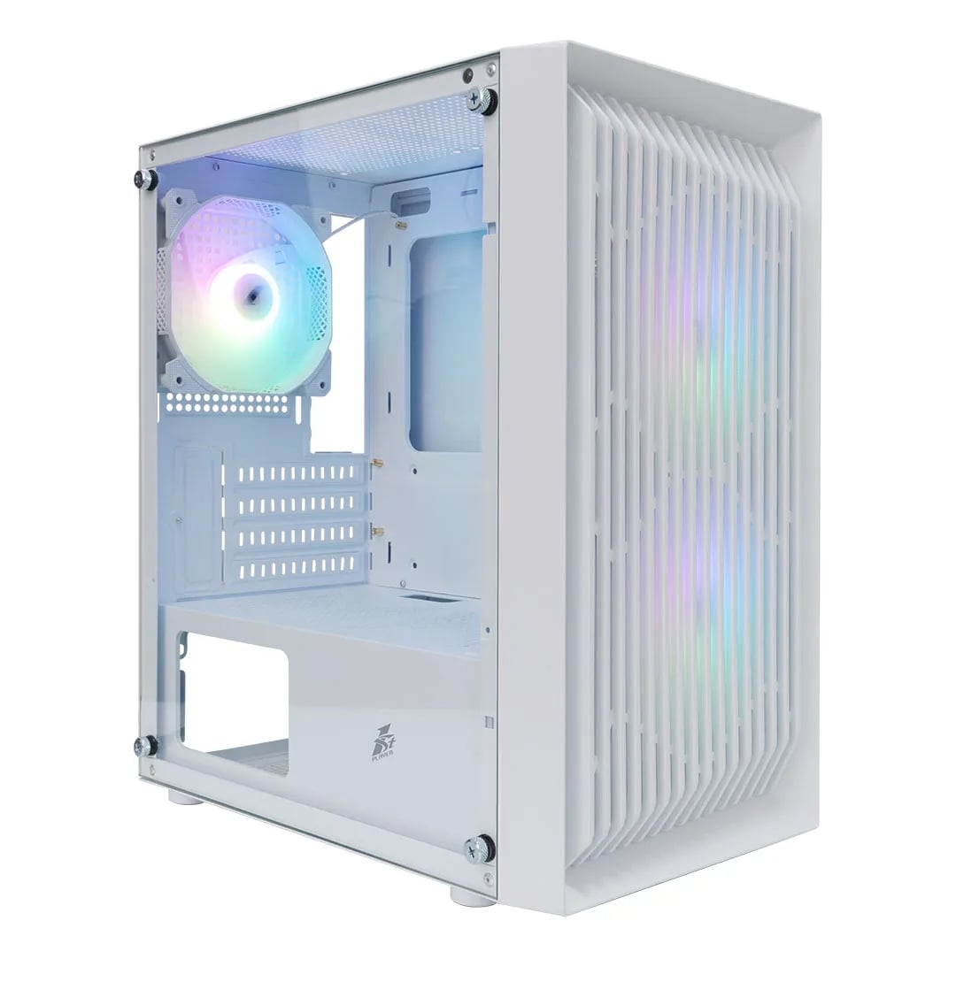 1STPLAYER BS-2 mATX Gaming Casing White image 1