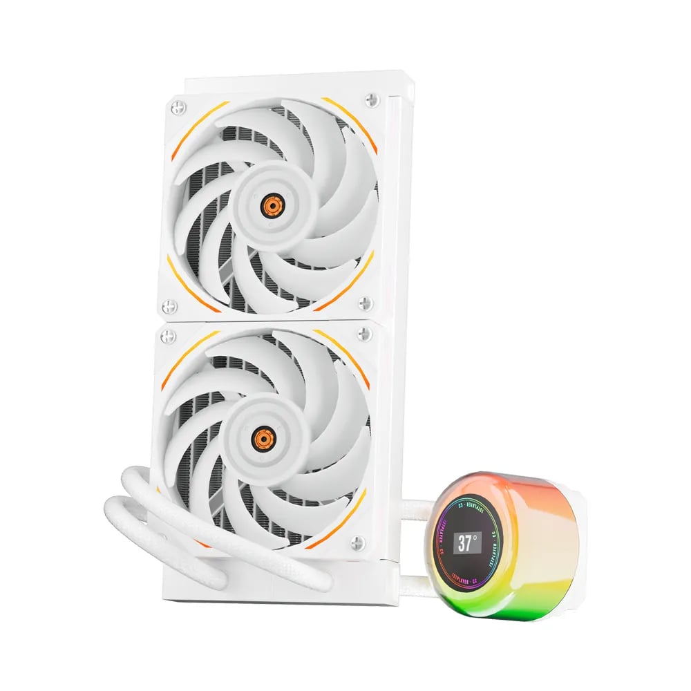 1STPLAYER CC 240 ARGB Liquid CPU Cooler White image 1