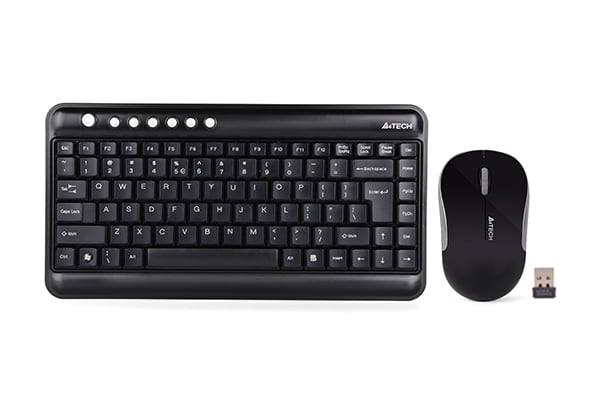 A4TECH 3300N Wireless Keyboard With Padless Mouse image 1