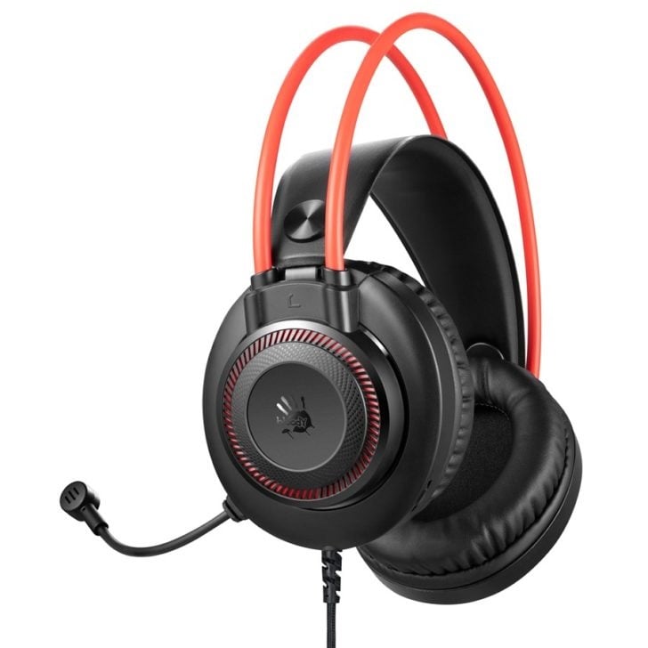 A4TECH Bloody G200S USB Gaming Headphone Black & Red image 1