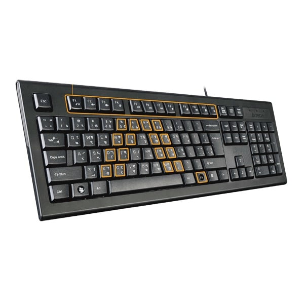 A4TECH KRS-85 Laser Engraving USB Keyboard With Bangla image 1