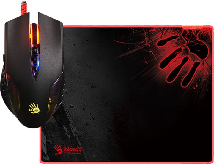 A4TECH Q5081S Neon X'Glide Gaming Mouse & Mouse Pad image 1