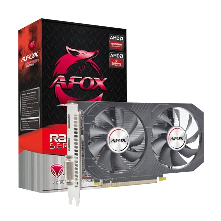 AFOX Radeon RX 550 4GB GDDR5 Dual Fan Graphics Card image 1