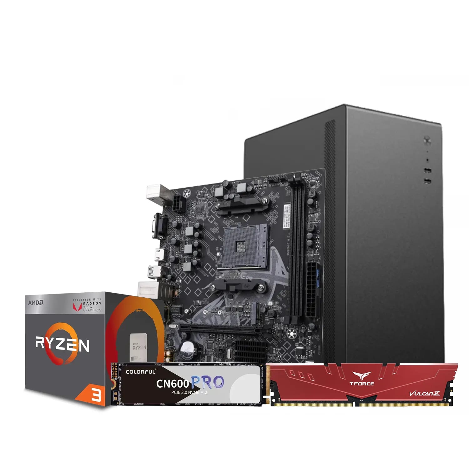 AMD Ryzen 3 2200G Desktop PC image 1