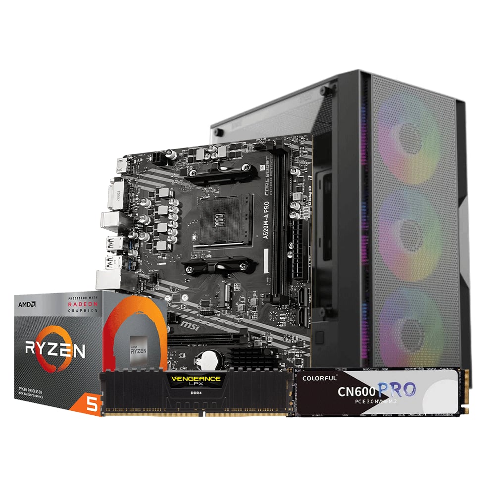 AMD Ryzen 5 3400G Processor Gaming Desktop PC image 1