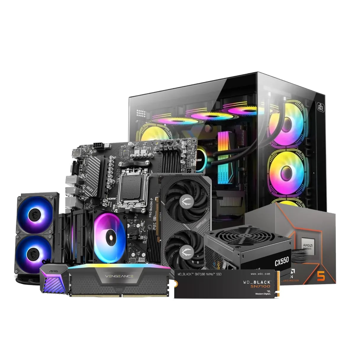 AMD Ryzen 5 8400F Gaming Desktop PC image 1