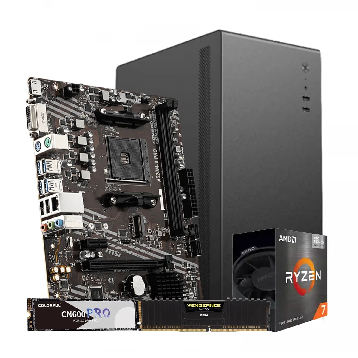 AMD Ryzen 7 5700G Custom Desktop PC image 1