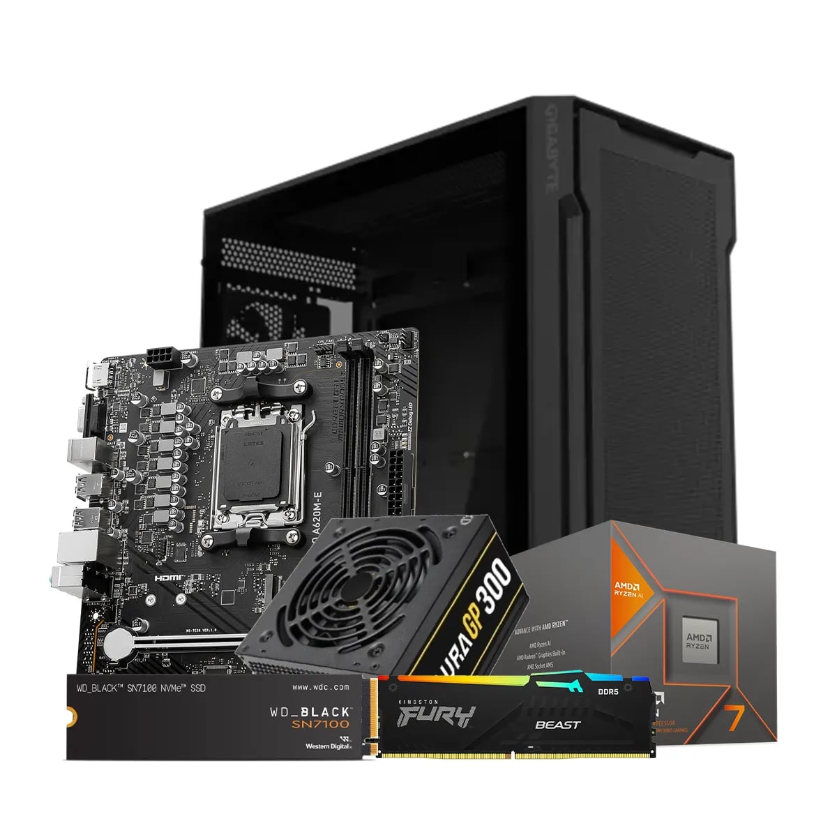 AMD Ryzen 7 8700G Budget Desktop PC image 1