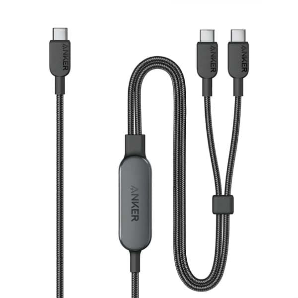 Anker 2-in-1 USB-C to USB-C 140W Braided Cable (4ft) image 1