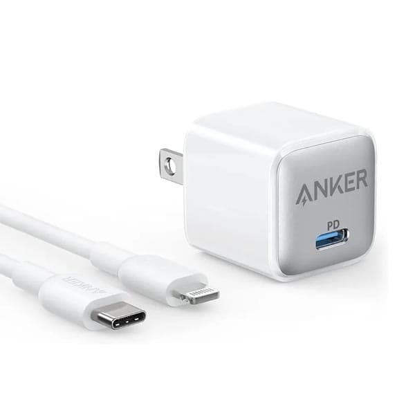 Anker 20W Nano Pro with Lightning Cable Mfi Certified image 1