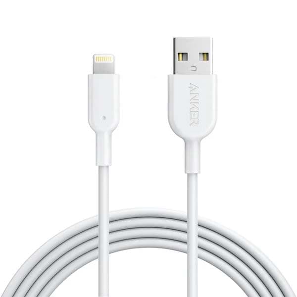 Anker PowerLine II MFI 6ft Lightning Cable – White image 1