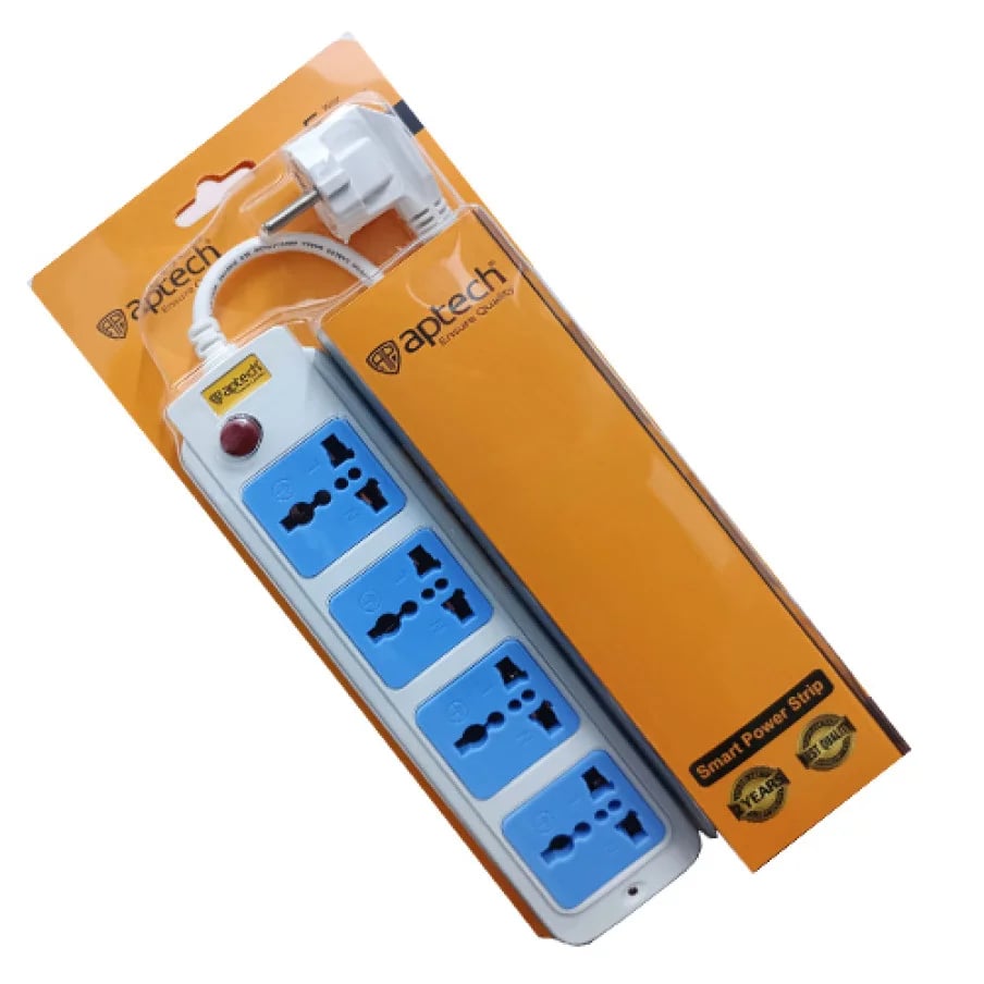 Aptech A-104 4-Port Single-Switch Extension Socket image 1