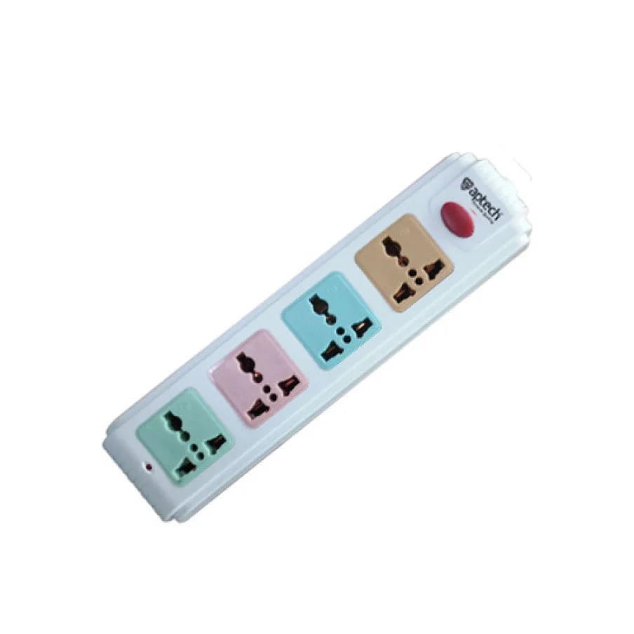 Aptech A-404 4-Port Single-Switch Extension Socket image 1
