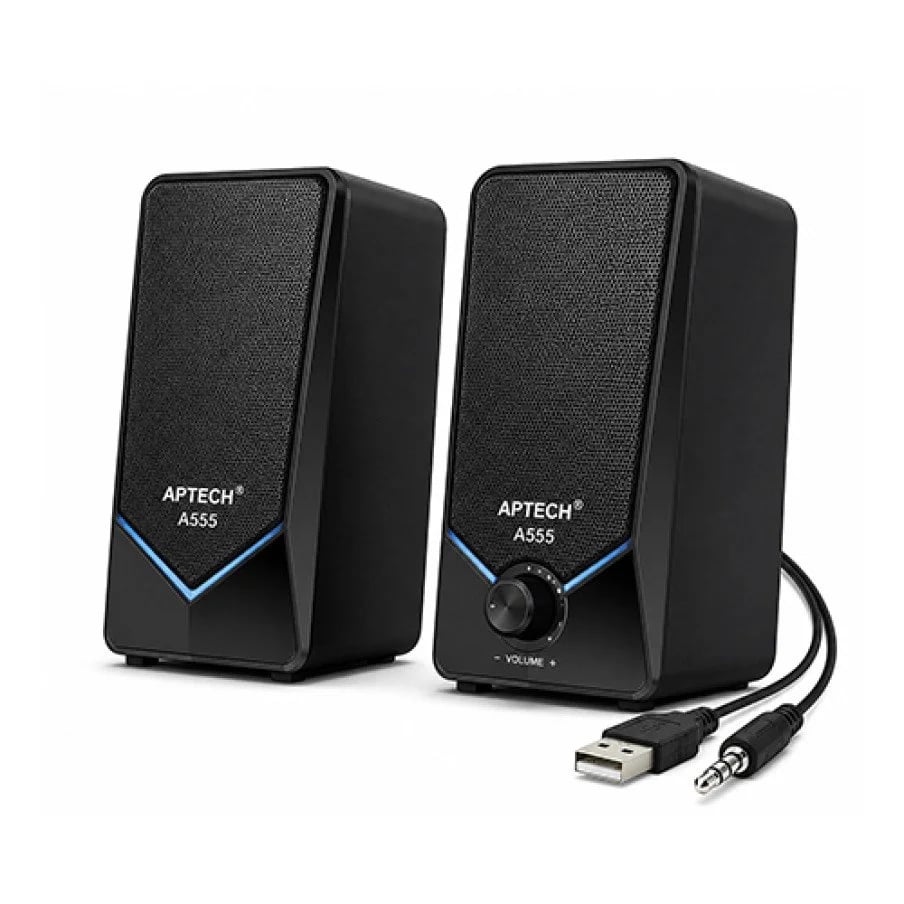 Aptech A555 2.0 USB Mini Desktop Speaker image 1