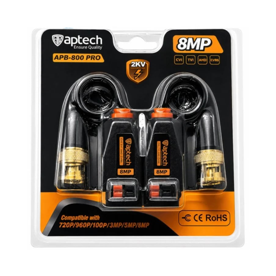Aptech APB 800 Pro 8MP CCTV Video Balun image 1