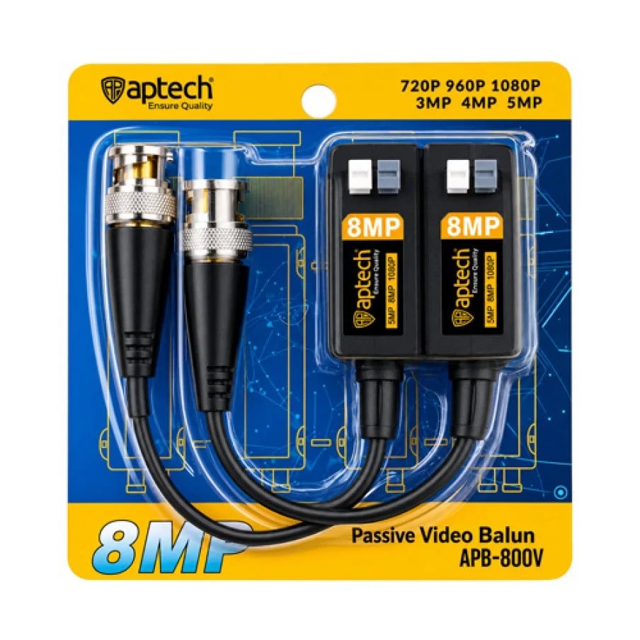 Aptech APB 800V 8MP CCTV Video Balun image 1