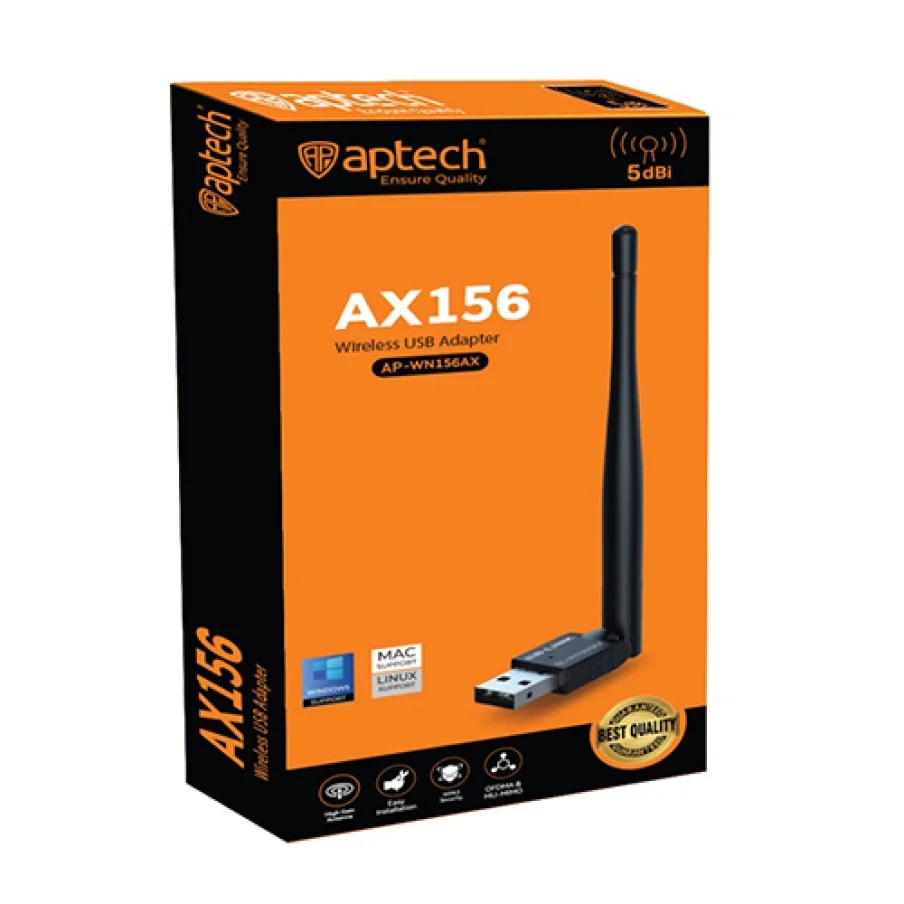 Aptech AX156 5dBi High-Gain Wireless USB Adapter image 1