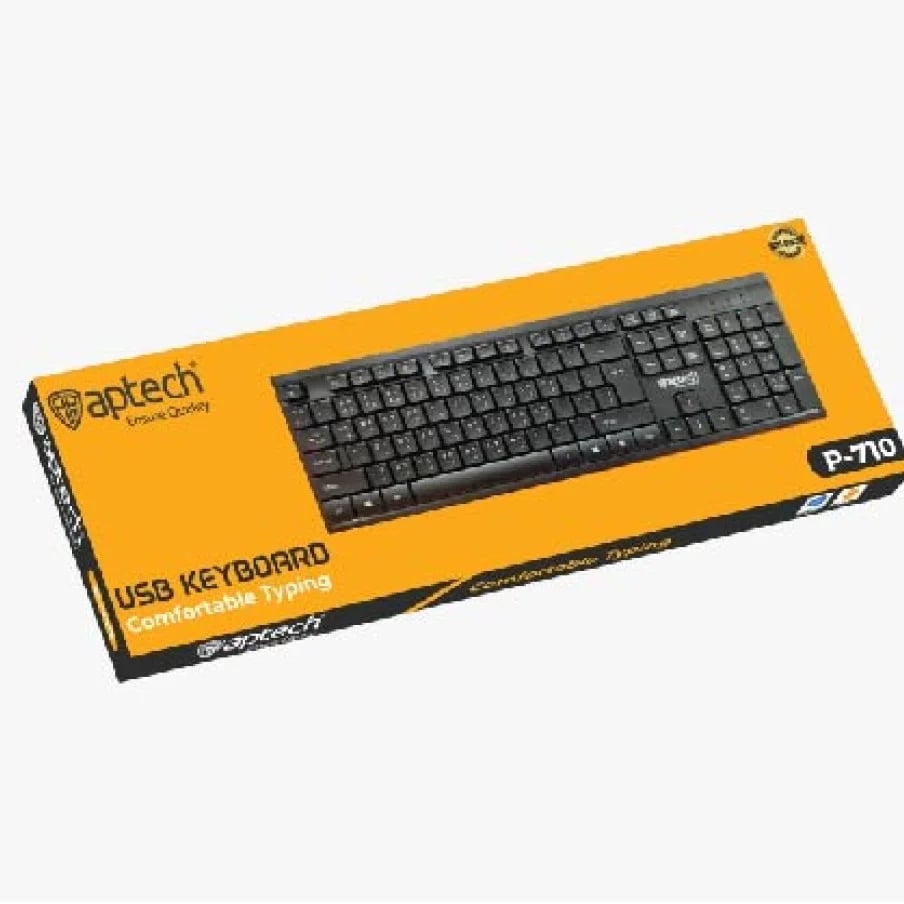 Aptech P710 104-Key USB Wired Full-Size Keyboard image 1