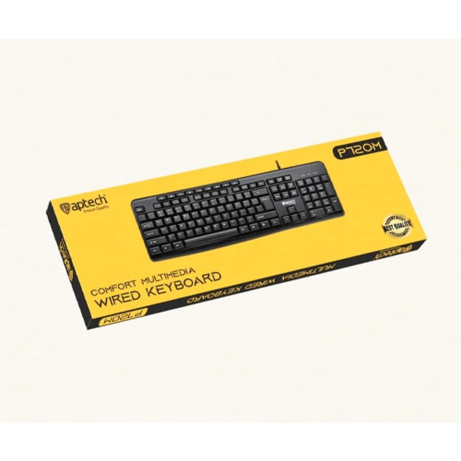 Aptech P720M 113-Key Multimedia Wired Keyboard image 1