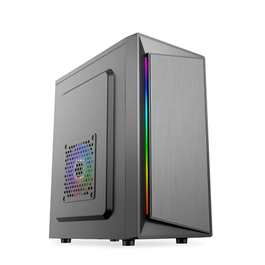Aptech T1707 LED mATX Office Casing Without Fan image 1