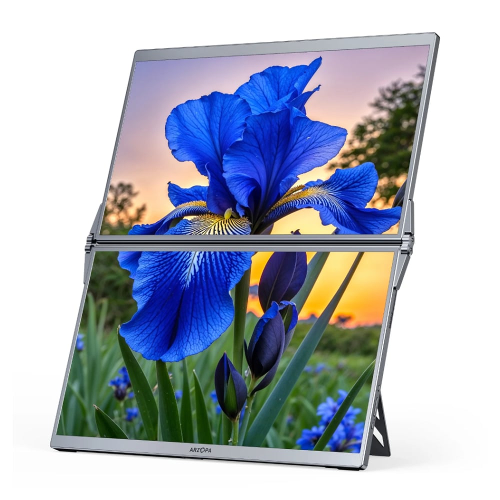 Arzopa E1 15.6" FHD IPS Dual Screen Portable Monitor image 1