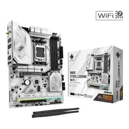 ASRock B850 STEEL LEGEND WiFi AM5 DDR5 ATX Motherboard image 1