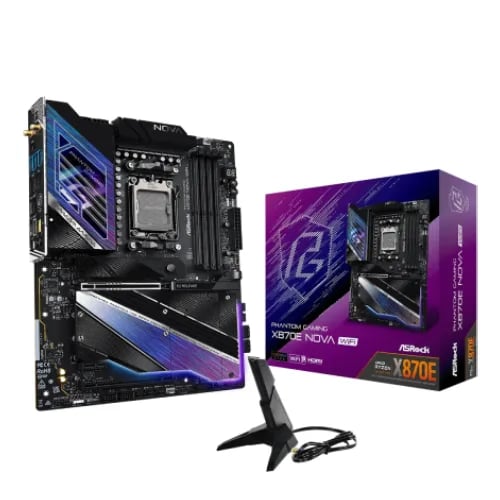 ASRock X870E Nova WiFi AM5 DDR5 ATX Motherboard image 1