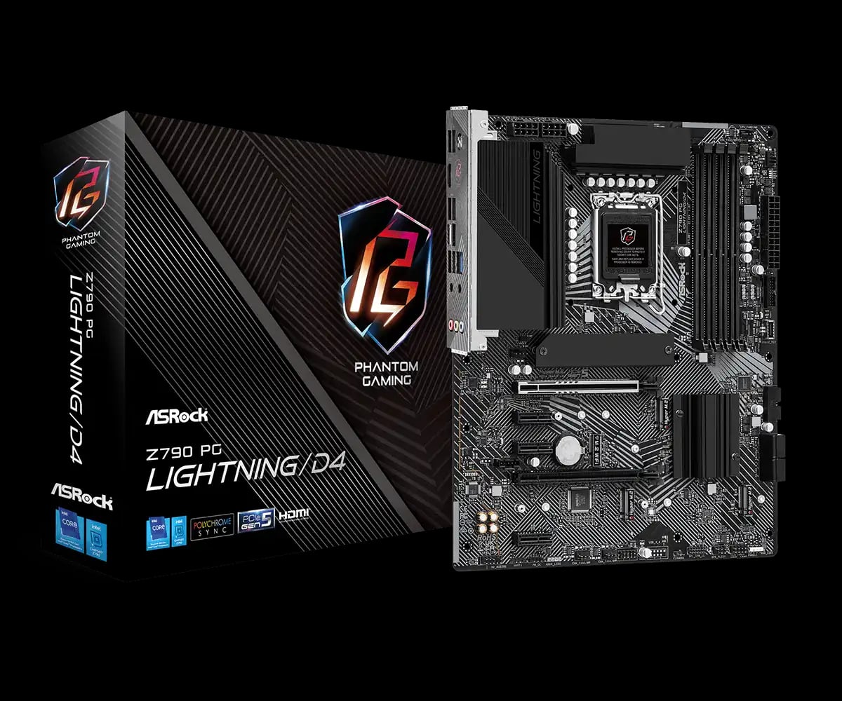 ASRock Z790 PG Lightning/D4 ATX Motherboard image 1