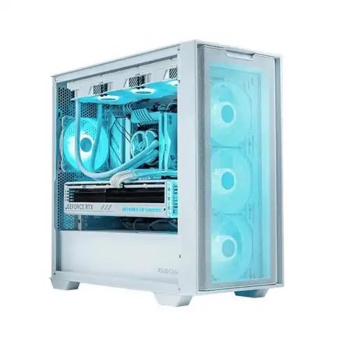 ASUS A21 micro-ATX Gaming Case White image 1