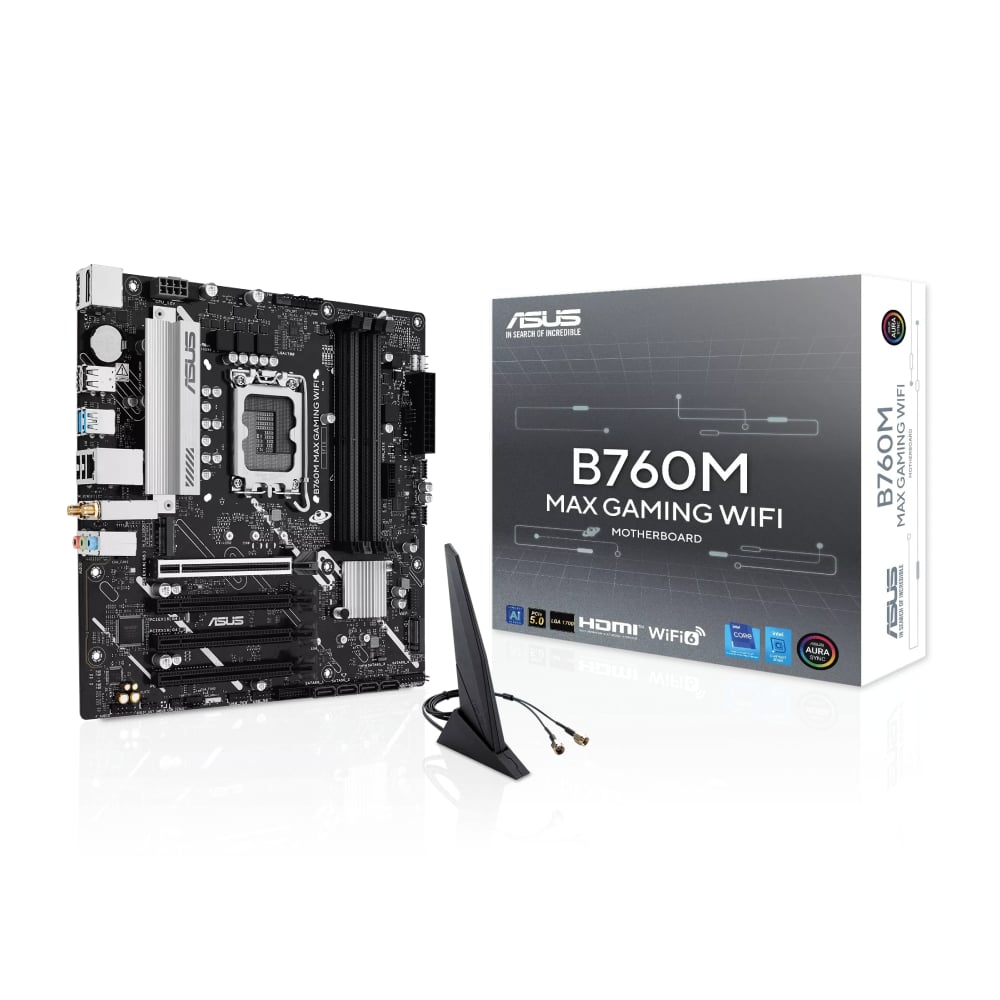 ASUS B760M MAX GAMING WIFI mATX Motherboard image 1