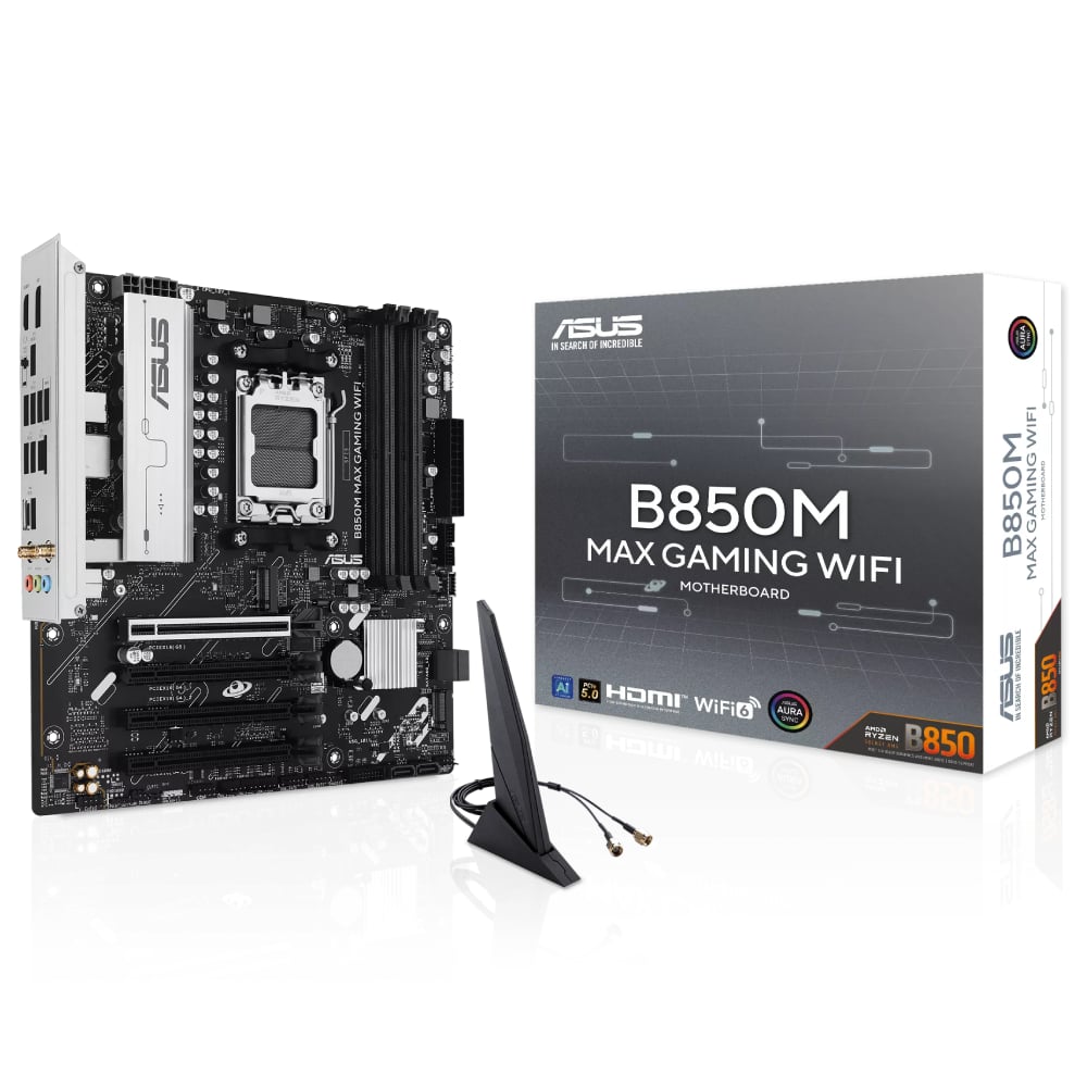 Asus B850M MAX GAMING WIFI AM5 mATX Motherboard image 1