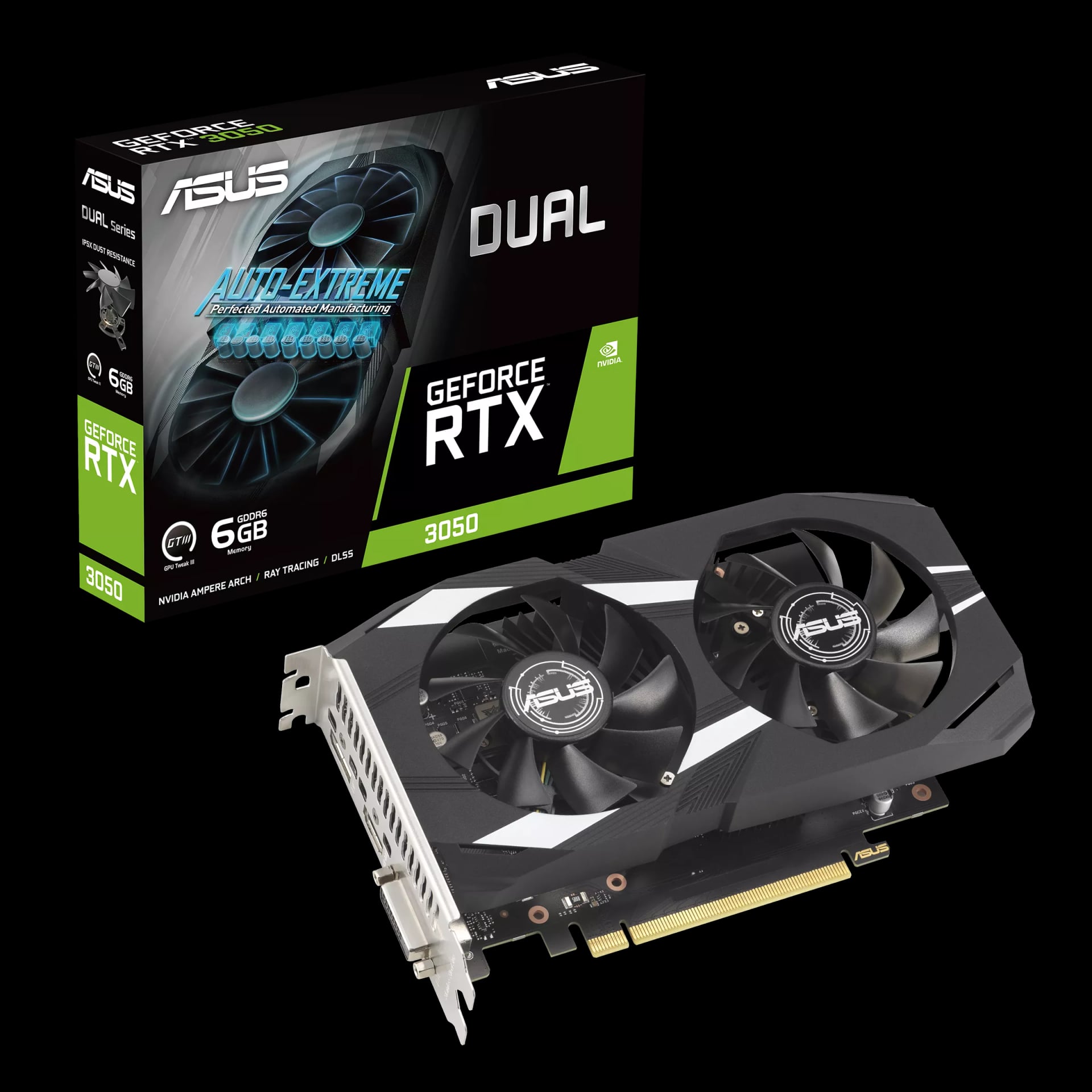 ASUS Dual GeForce RTX 3050 6GB GDDR6 Graphics Card image 1