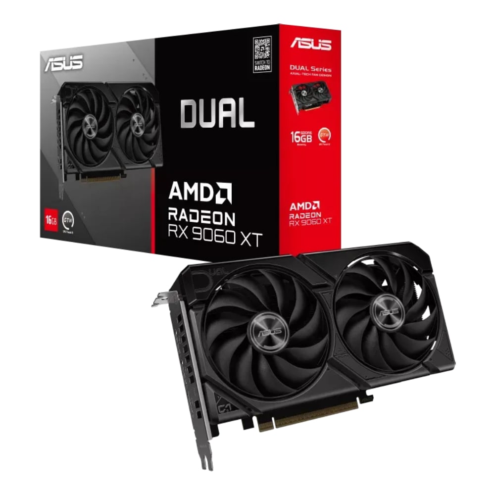 ASUS Dual Radeon RX 9060 XT 16GB GDDR6 Graphics Card image 1