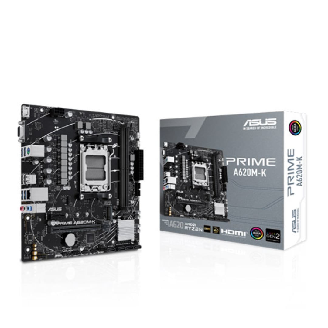 Asus PRIME A620M-K-CSM AM5 mATX Motherboard image 1
