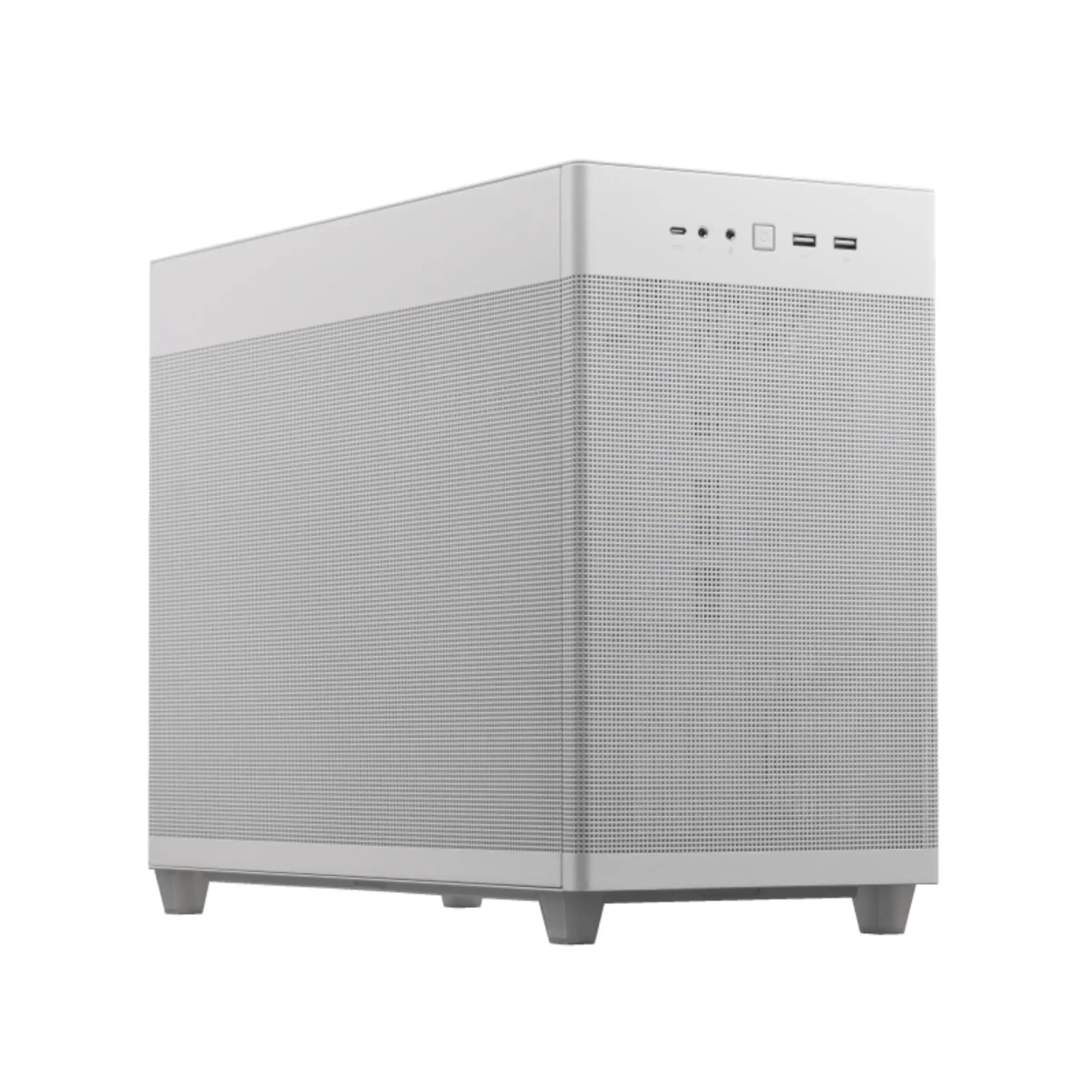 ASUS Prime AP201 White MicroATX Small Tower Mesh Case image 1