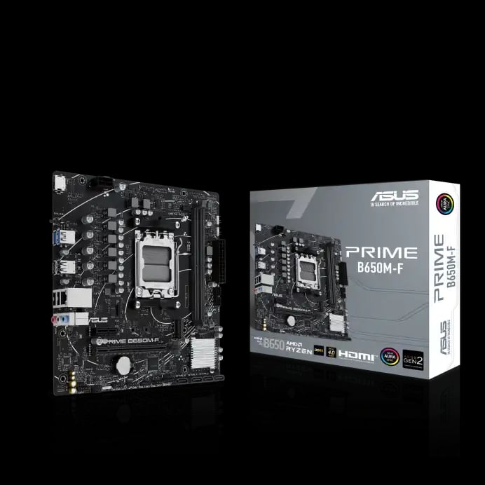Asus PRIME B650M-F AM5 mATX Motherboard image 1