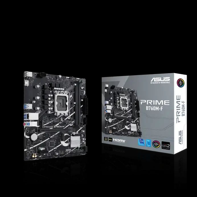 Asus PRIME B760M-F mATX Motherboard image 1