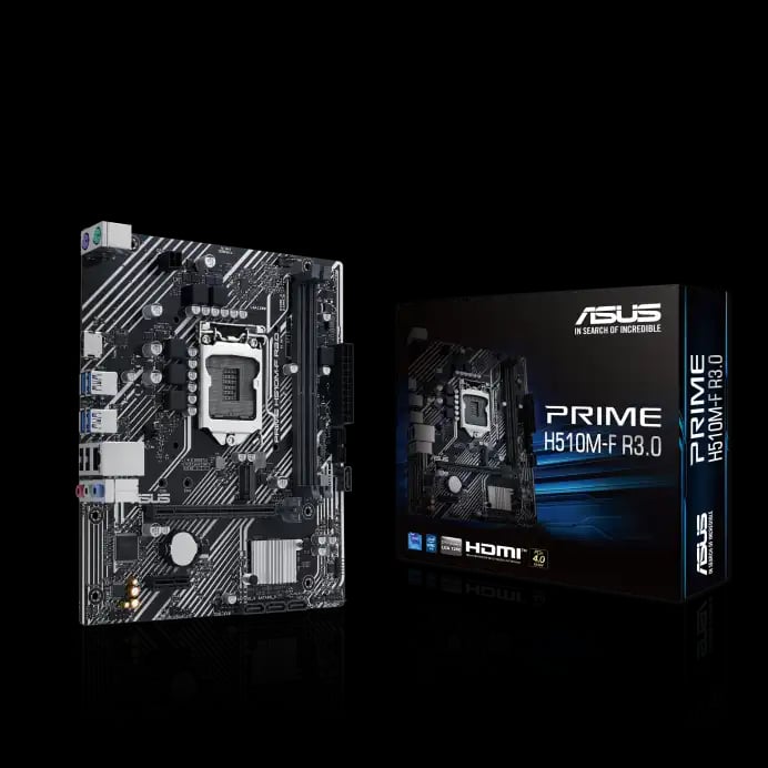 ASUS PRIME H510M-F R3.0 LGA1200 Micro-ATX Motherboard image 1