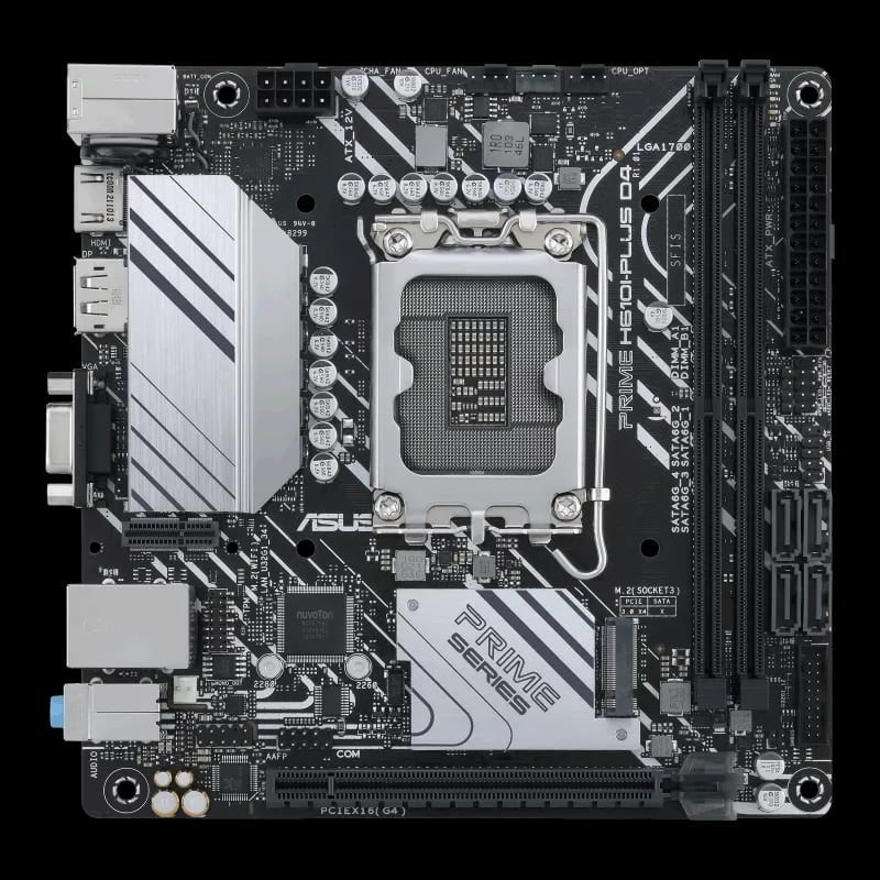 ASUS PRIME H610I-PLUS DDR5 Mini ITX Motherboard image 1