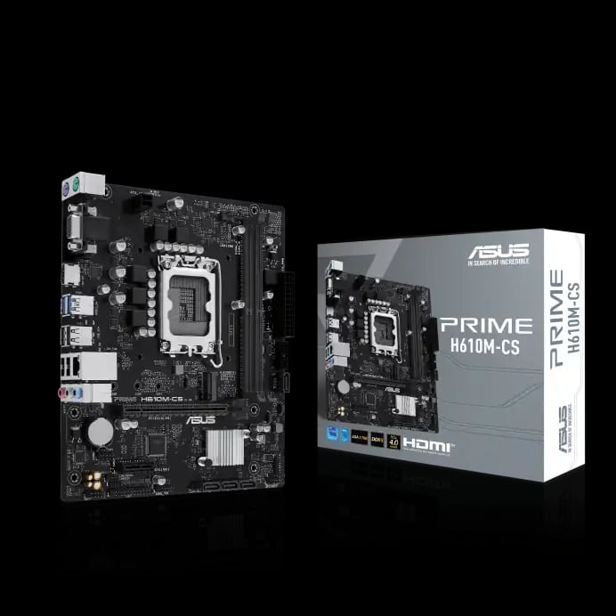 Asus PRIME H610M-CS DDR5 mATX Motherboard image 1