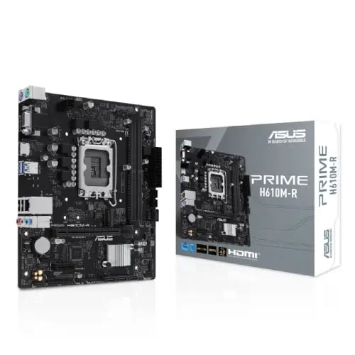 ASUS PRIME H610M-R DDR5 LGA1700 mATX Motherboard image 1