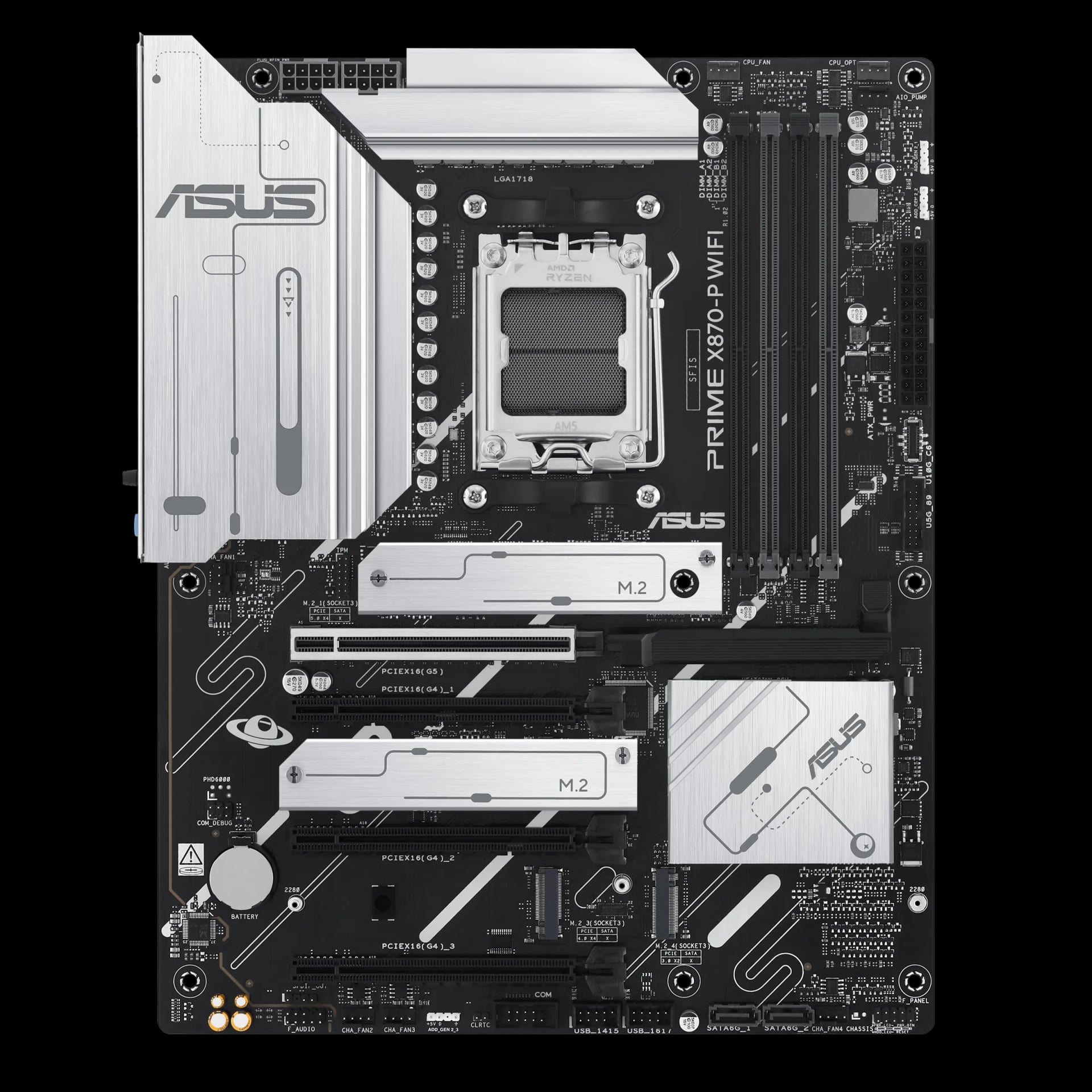 Asus PRIME X870-P WIFI-CSM AM5 ATX Motherboard image 1